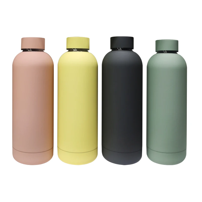 

MIKENDA Custom Eco Friendly Insulated Sport Water Bottle Stainless Steel Thermos Water Bottle, Black, white, green and custom color