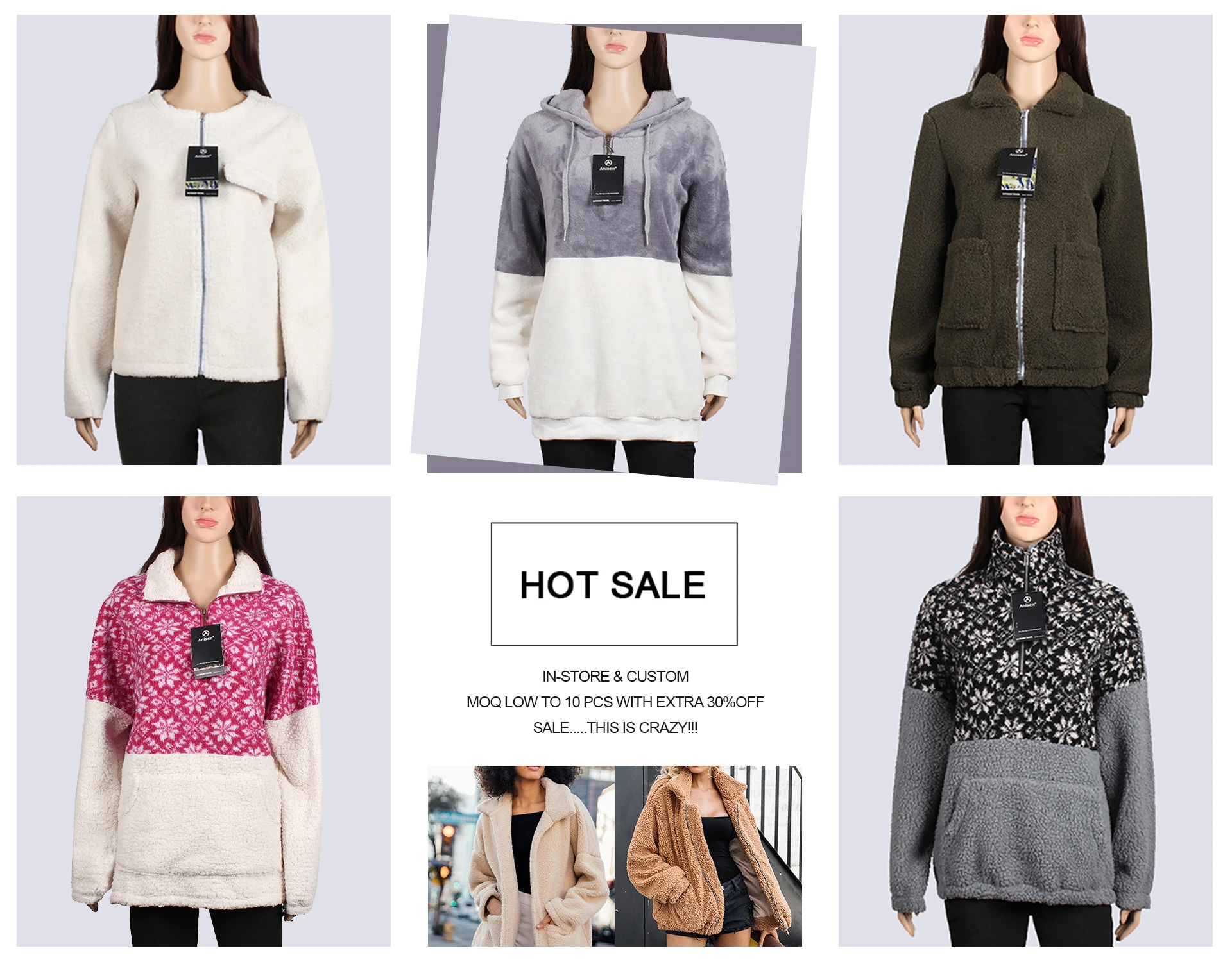 sherpa pullover custom