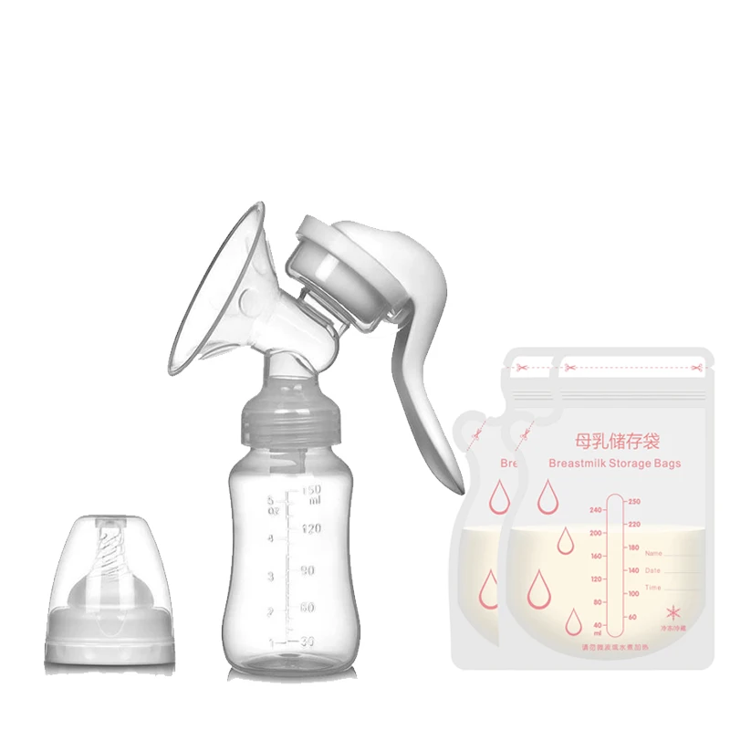 

Baby breastfeeding manual breast pump kit