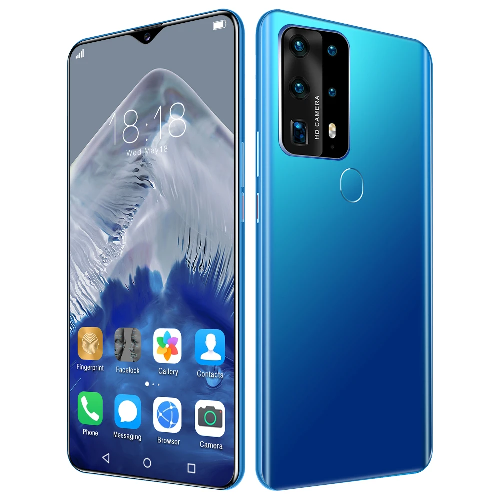 

5G Original P40 Plus Fingerprint Unlock Smart Phone kenya shop on 6.8 inch mobile phone 4G LTE waterproof smart phone
