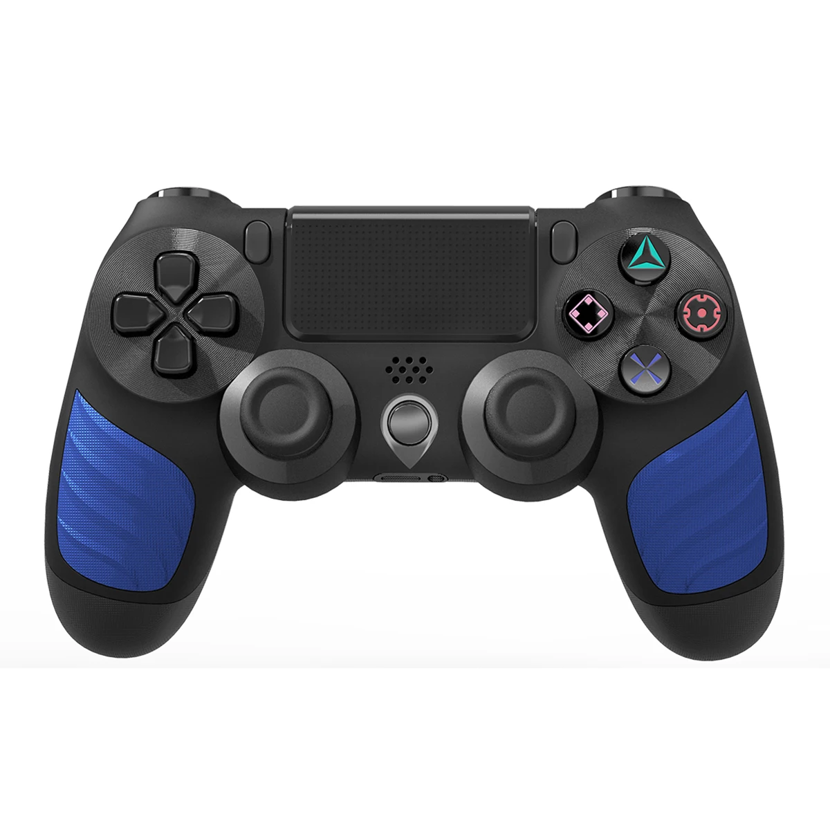 

new style Blue inserts six axis motion double vibration wireless game controller for PS4 Slim Pro Console joystick gamepad