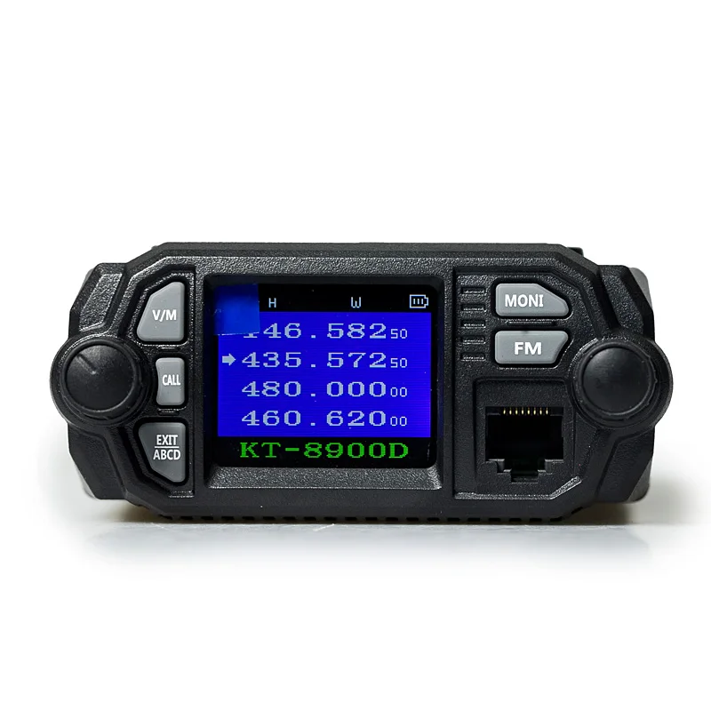 

QYT KT-8900D Car Transceiver Dual Band Walkie Talkie 136-174/400-480mhz Dual Band Quad Display 25w Mobile Transceiver