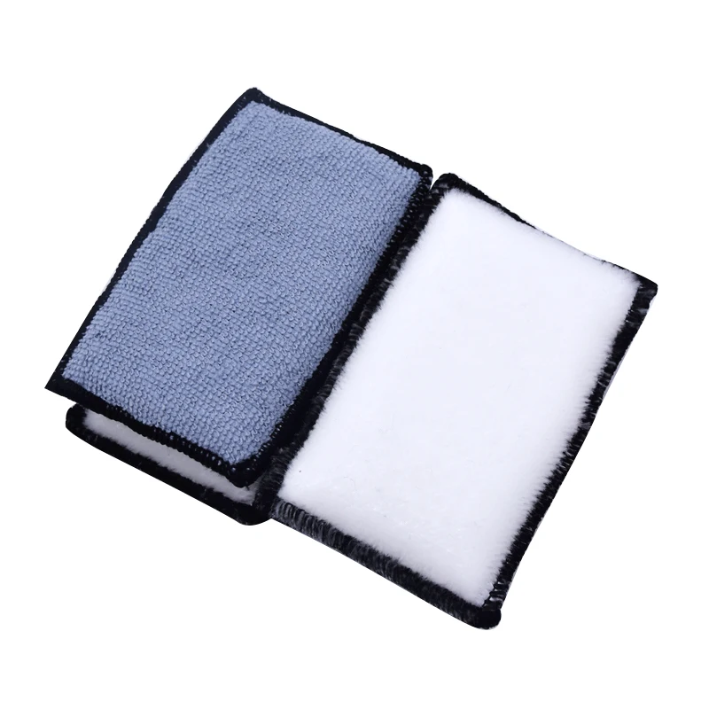 

Two sides microfiber scrub pad car interior Scrubbing car washing sponge pad