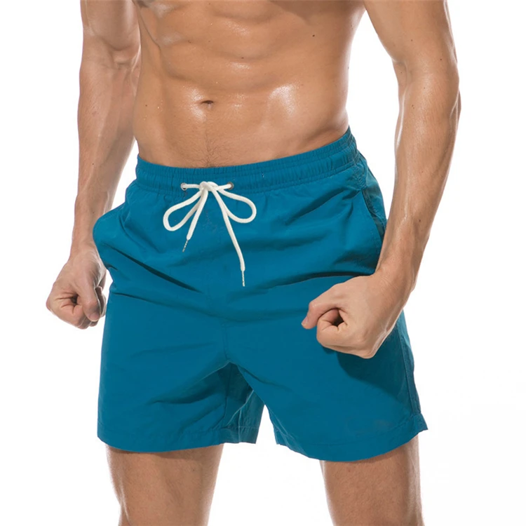 

Men's Summer Fashion Solid Color Beach Shorts Breathable Quick-drying Sports Shorts