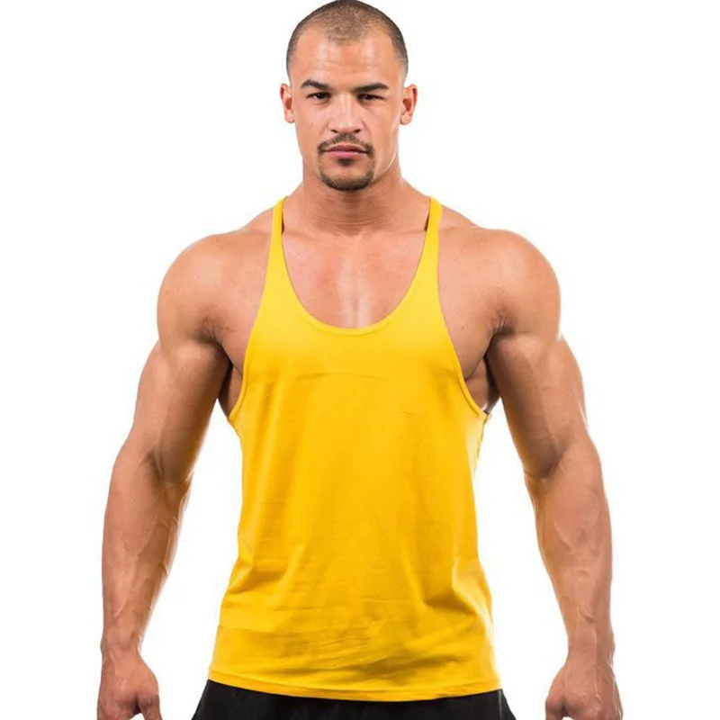 

OEM custom logo high quality fashion mens running gym stringer workout tank top for men, Picture color