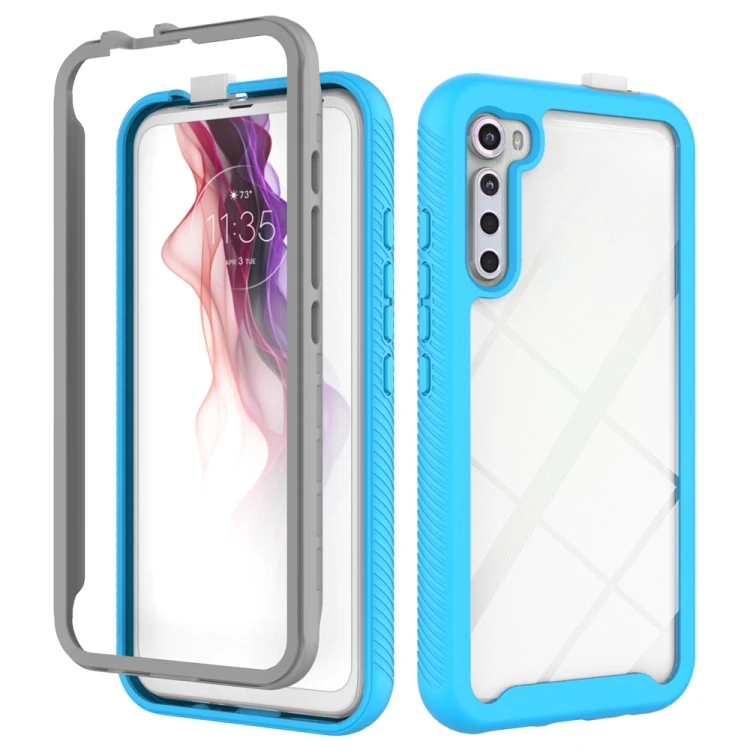 

Customized Starry Sky Solid Color Series Shockproof PC + TPU Protective Case For Motorola Moto One Fusion Plus