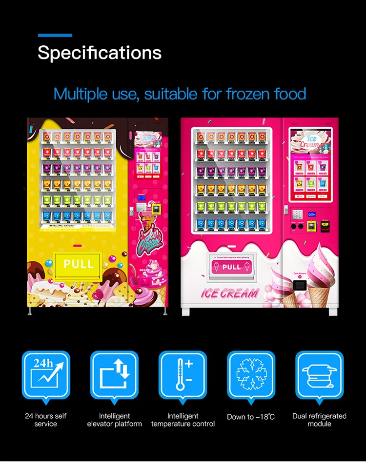 Tcn Automatic Frozen Food Vending Machine Ice Cream Vending Machine Buy Vending Machinefrozen 0513