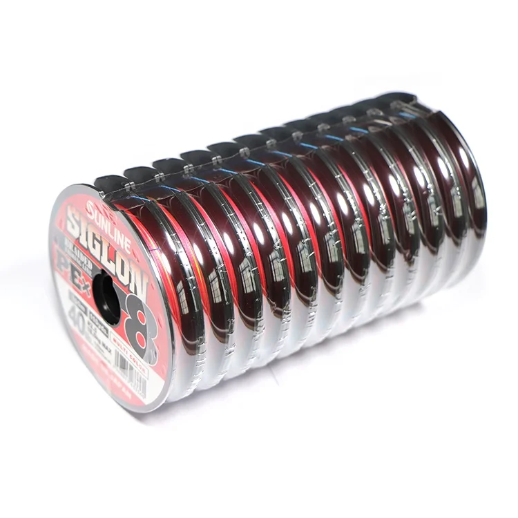 

2021 New Style Siglon100m Continuous Coil PE line Fishing Line For Seawater / Fresh Water, Multicolored