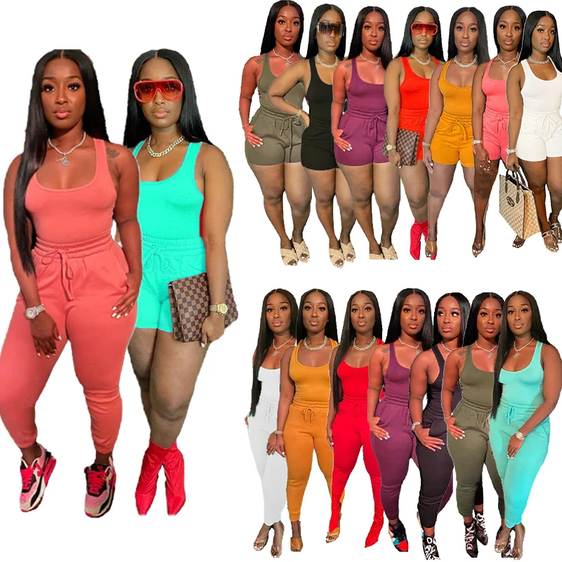 

2022 New Product Custom Logo Crop Top Joggers Two Piece Outfits Set ladies tracksuits 2 two piece women short set clothing, 6 colors