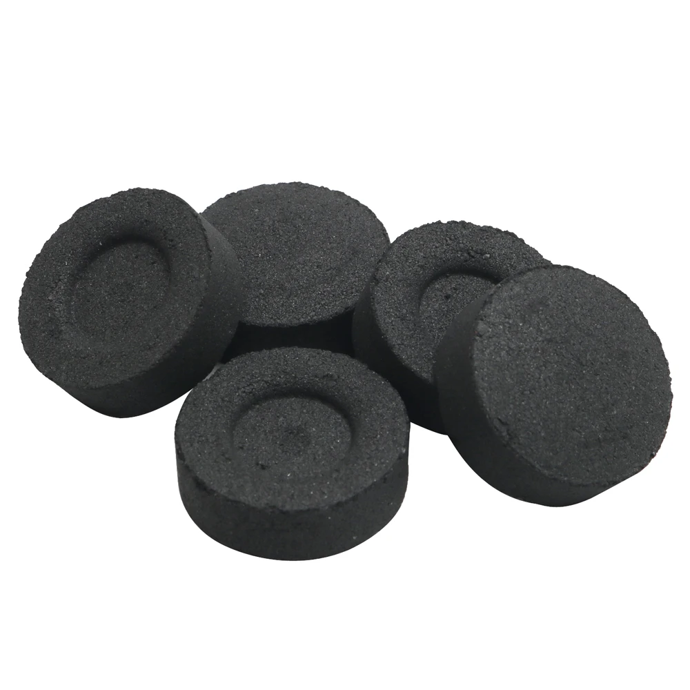 

100 pcs/box black round shisha hookah wholesale charcoal cheap spot wholesale smoking accessories hookah coal burning charcoal