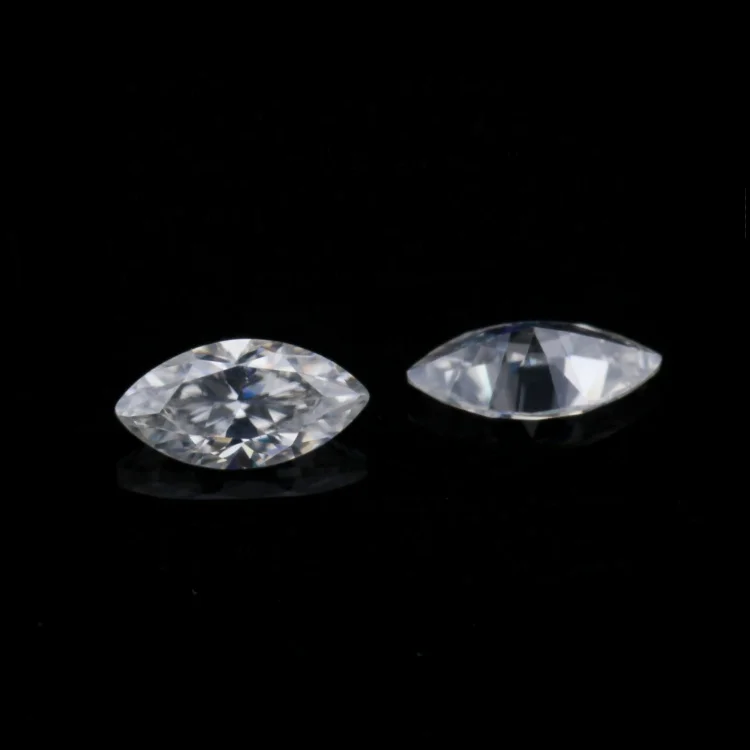 

Wholesale Lab Synthetic Loose Marquise Moissanite Diamond Jewelry Top Quality VVS D Color Rough Stones Moissanite