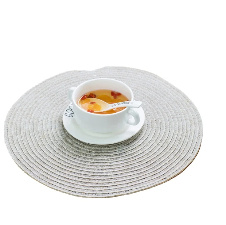 

PVC woven placemat heat insulation non-slip dining coasters