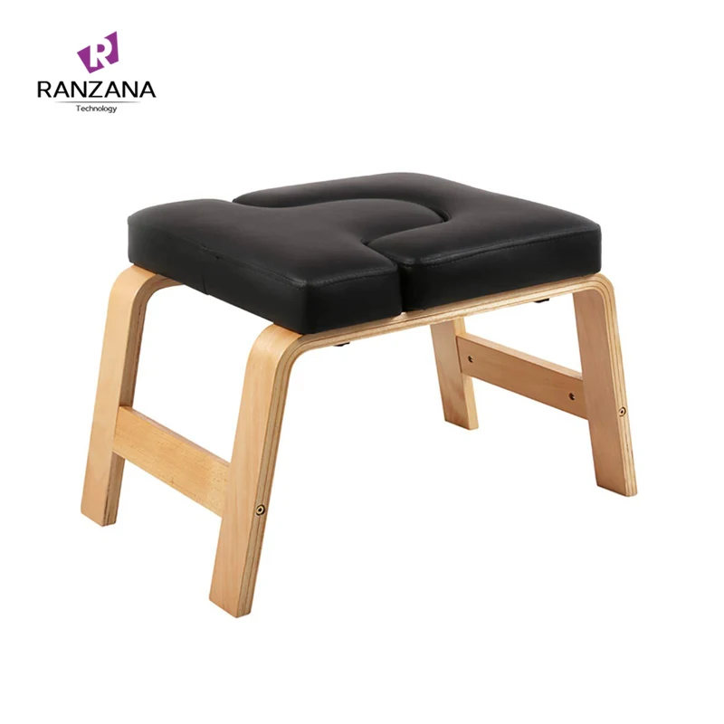 

Yoga Headstand Bench Auxiliary Tool Custom Multi-Function Yoga Accessory Upside Down wood yoga chair