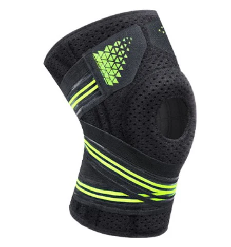 

3D nylon spandex elastic knit compression knee brace support, Multiple colour