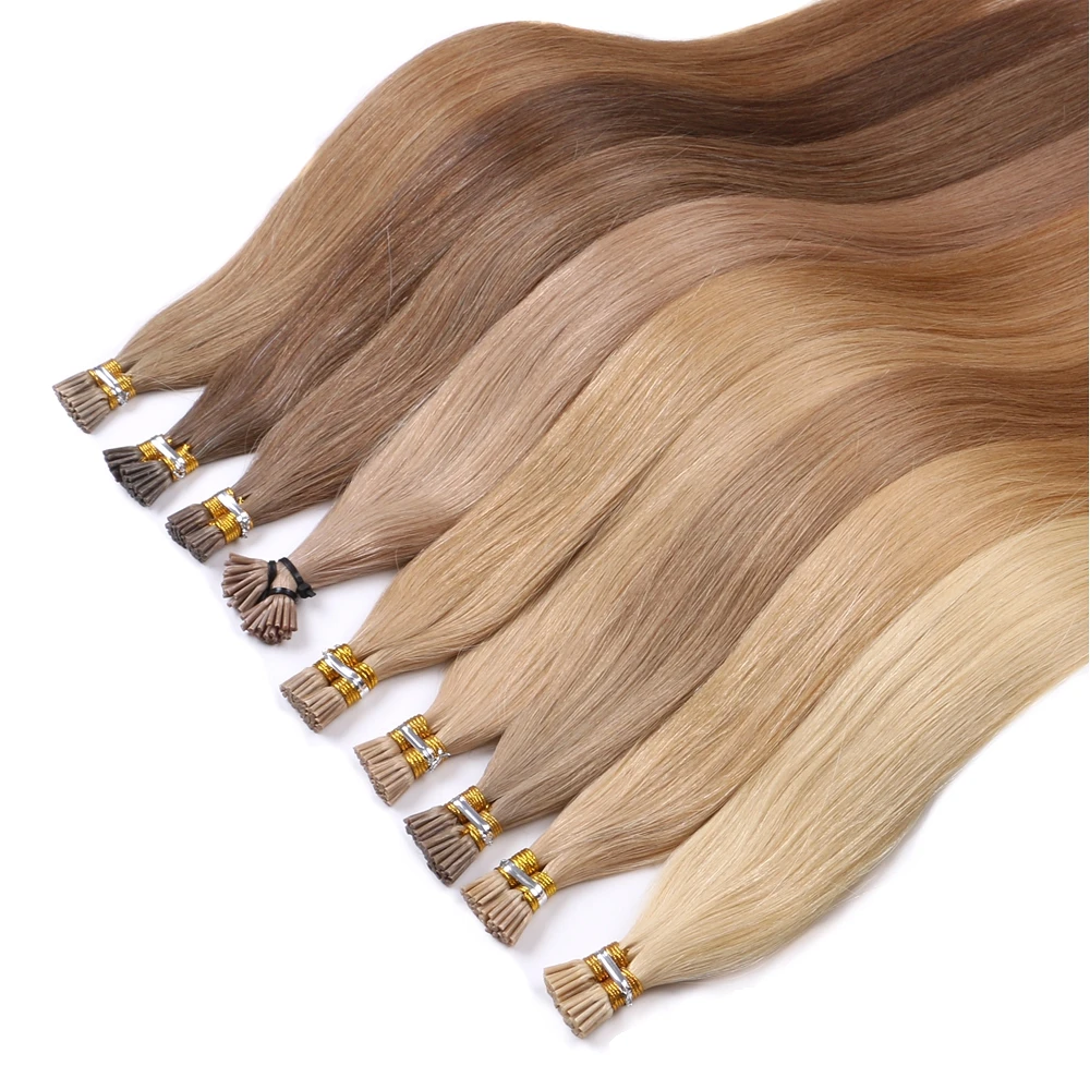 I Tip Extension Indian 100% Remy Raw Itip Extension Hair Blonde Virgin I Tip Hair Extensions Wholesale