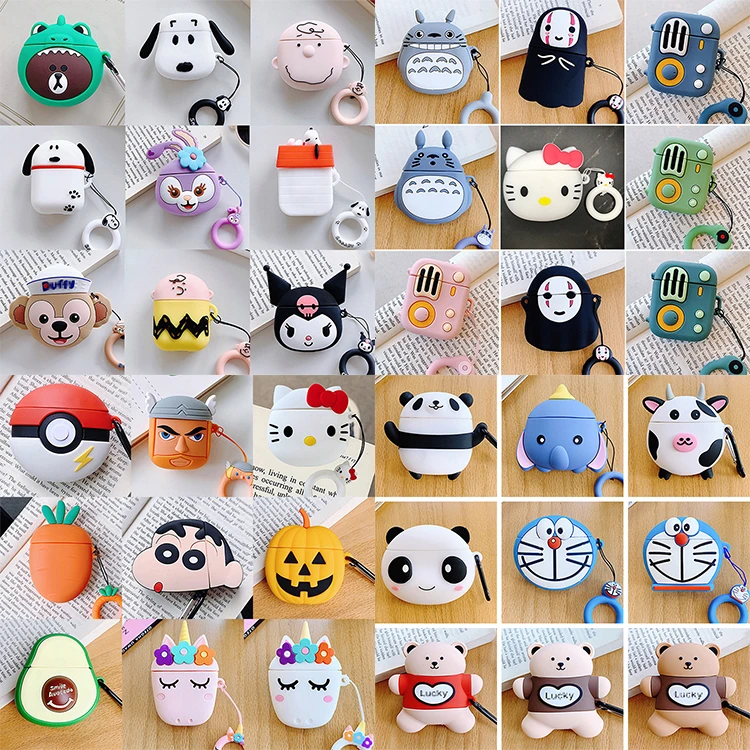 

More Than 100 Choice Popular 3D Silicone Case For AirPods Pro Generation 1 2 New Cartoon Case Designer Case Cover
