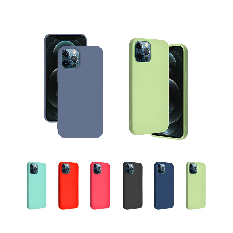 

Anti Shock Black Silicon Phone Cases For Iphone 12 Pro Max Shockproof Case