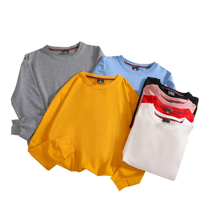 

100 cotton sweatshirts wholesale Oversized Plain Drop-Shoulder custom crewneck sweatshirt tie dye sweatshirt, White pink gray yellow blue black green