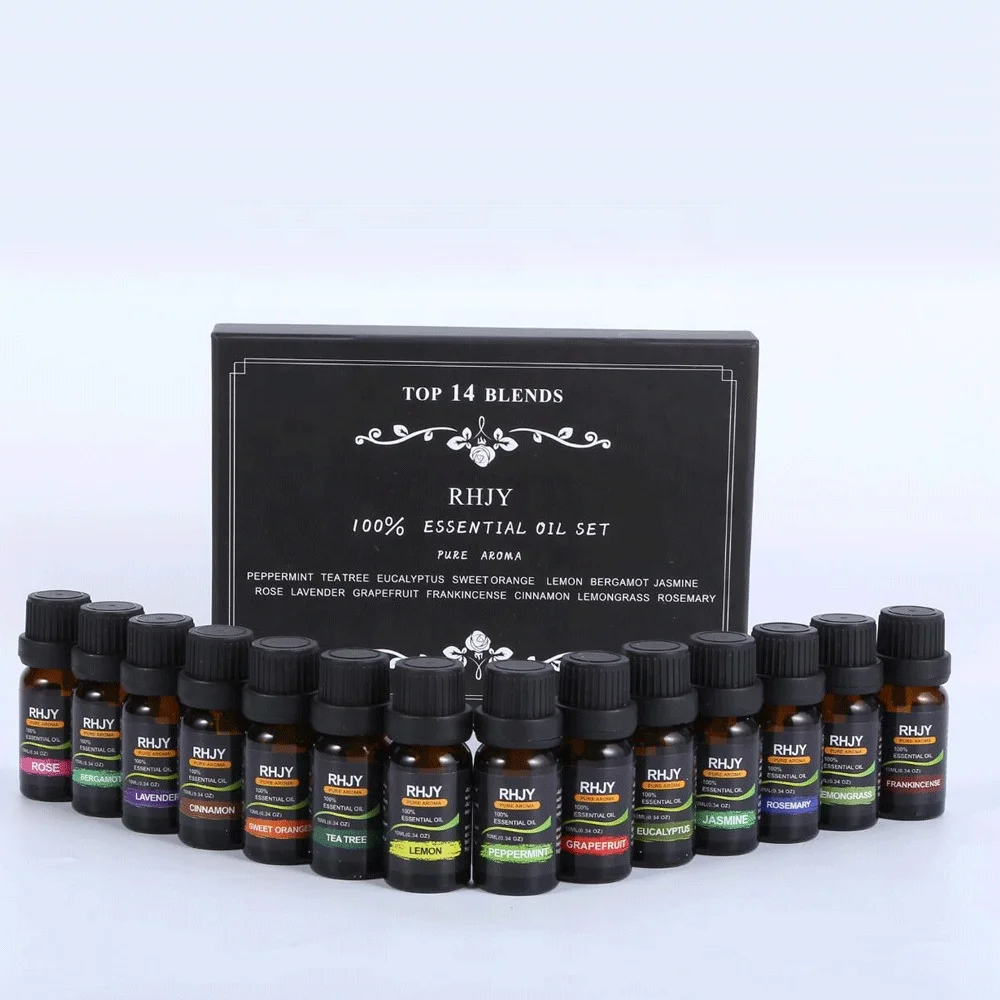 

High Quality Top 14 Aromatherapy Pure Natural Essential Oil - 14pcs/set