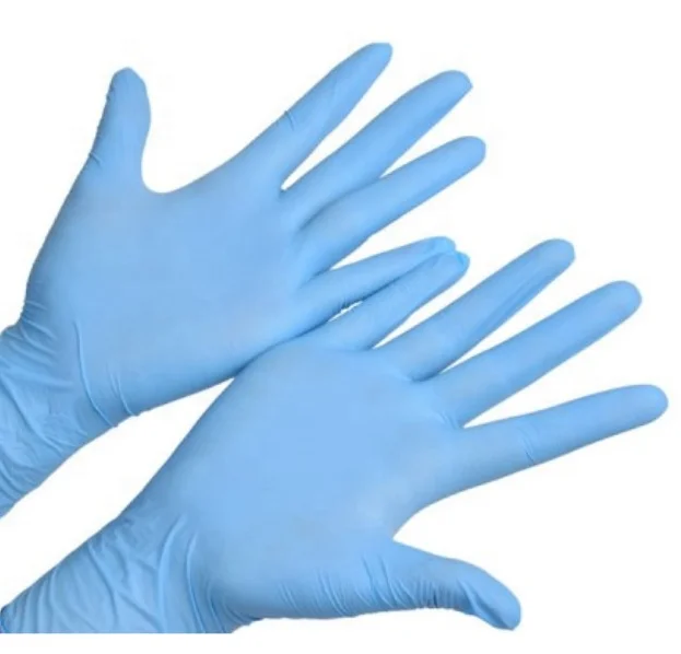 

Multiple sizes colored nitrile glo ves disposable glo ves, Blue