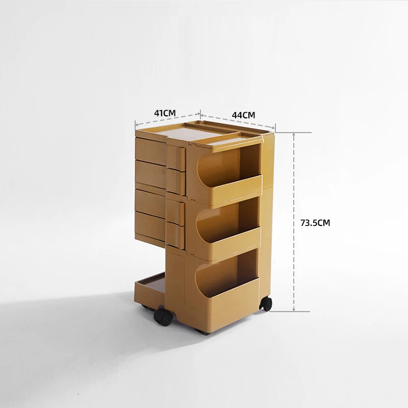 

nordic famous design rectangle PP plastic2 layer 3 layer storage with wheel removable cabinet cart