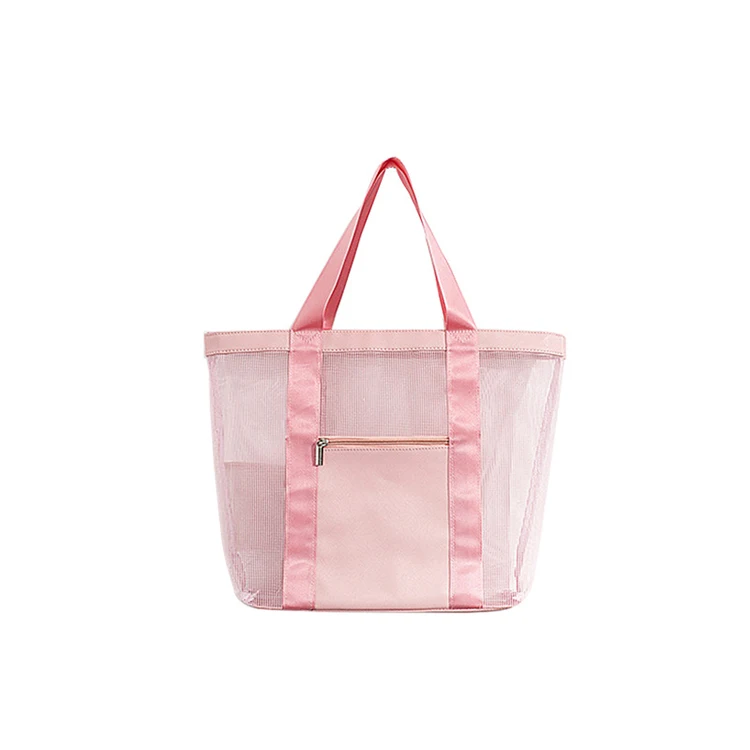 

Waterproof Foldable Mesh Tote Beach Bag for Travel, Customized color
