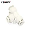 Quick PE pneumatic run tee one touch air hose fitting