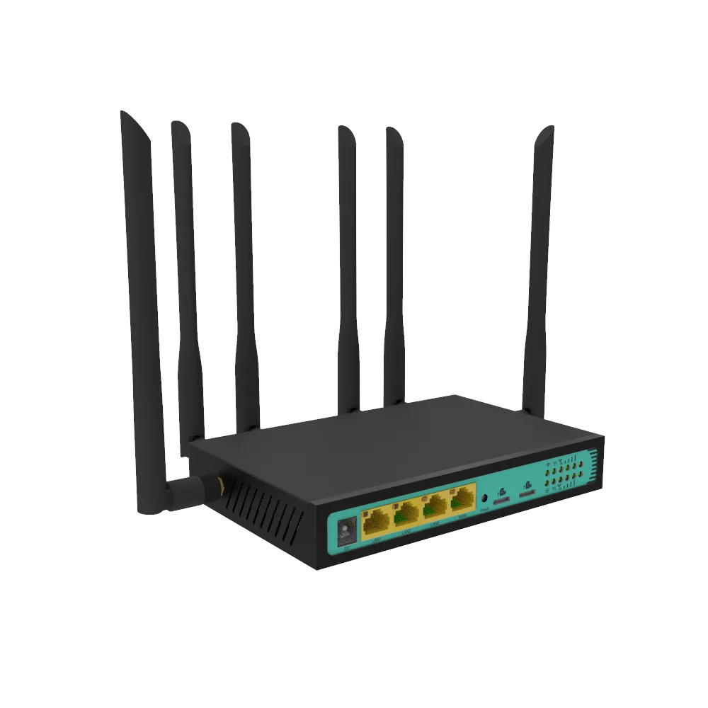 

2.4Ghz openwrt 300Mbps 580Mhz 12V Ite 3G 4G dual SIM card slot wireless wifi router with 6 antennas