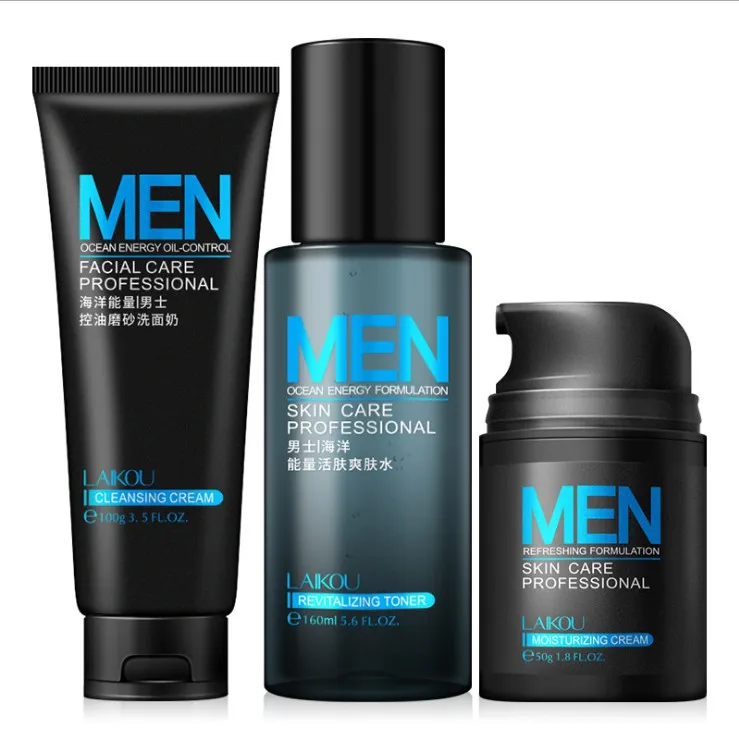 

OEM Men's Ocean Energy Skin Care Set Remove Oil Deep Moisturizing Face Care