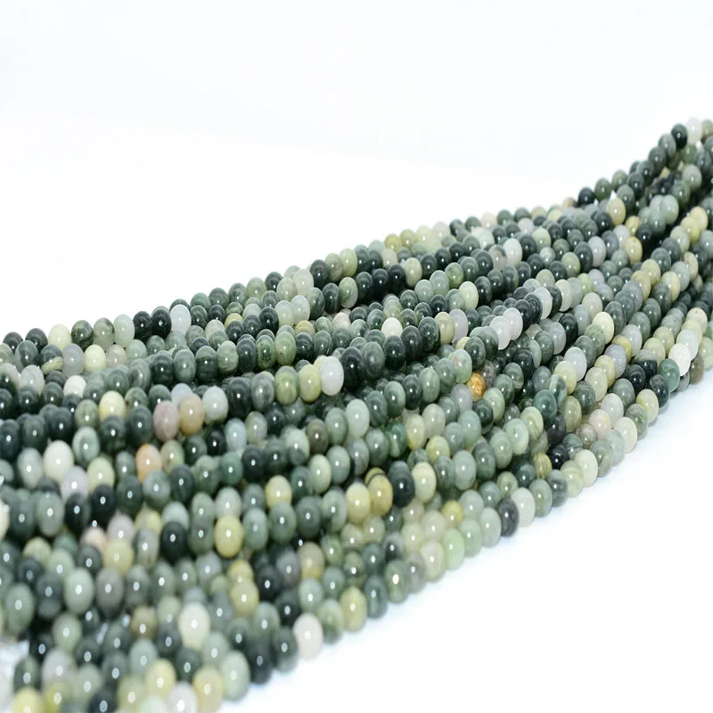 

NAPOLN Trade Insurance High Quality  Natural Green Grass Stone Gemstone Beads, Multicolor