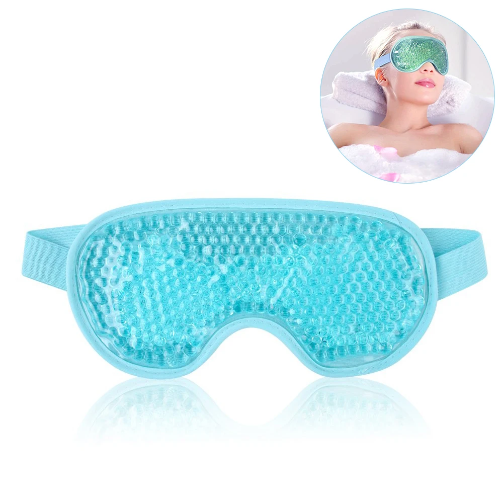 

Cooling Eye Mask Gel Eye Mask for Puffiness Reusable Cold Eye Mask with Gel Bead for Hot Cold Therapy, Headache, Migraine, Customized color