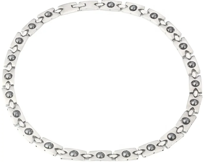 

magnetic hematite stainless steel necklace for neck pain