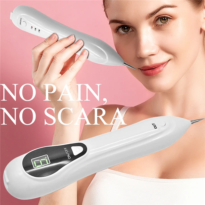 

Portable Electric USB Rechargeable Beauty Mole Nevus Spot Removal Pen with LED, White