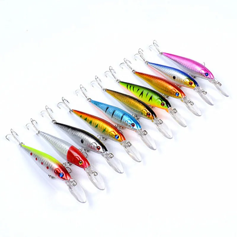 

Factory Directly Plastic Hot Selling Artificial Eco-Friendly Paint Minnow Hard Fishing Lures Bait 10.6cm 10g, Multiple colour