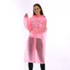 lightweight vinyl raincoat pvc unisex rain wear with logo customization