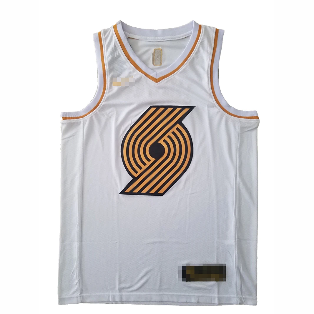 

Portland Team Basketball Jersey Embroidered Mesh Basketball Uniform Mccollum#3 Lillard 0# Anthony 00# Basketball Wear