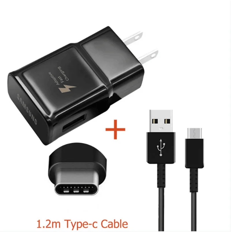 

9V-1.67A 5V 2A US EU Plug Wall Fast Charger Fast Charging Travel adapter 1.2M usb c TYPE C Cable For Samsung S8 S9