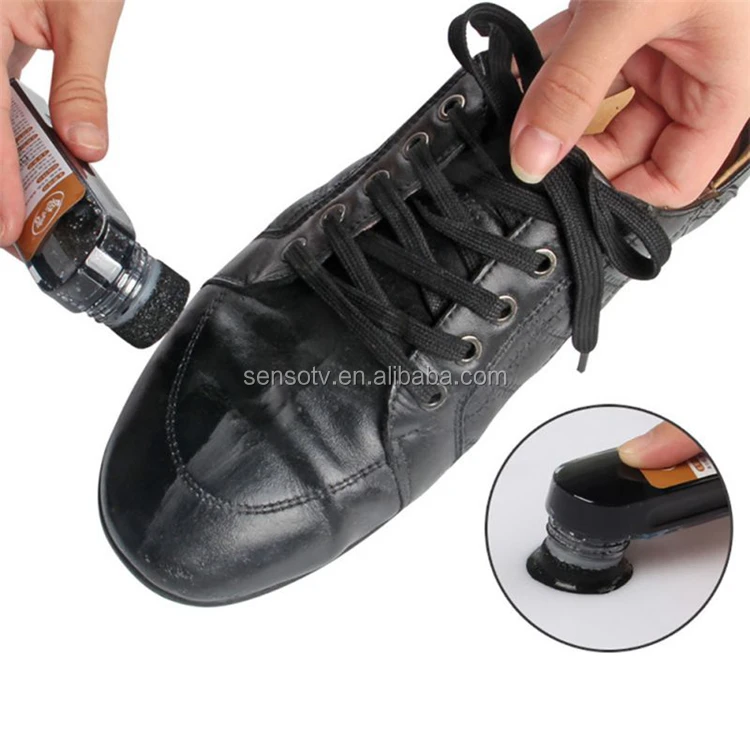 45ml Portable Liquid Shoe Polish Leather Shoes Maintenance Cleaning