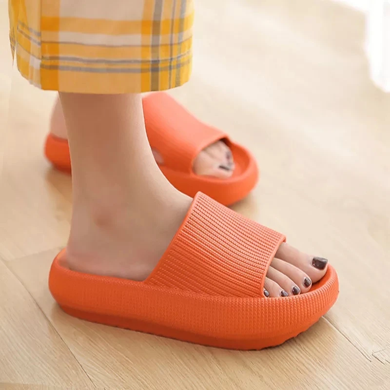 

Thick Platform Slippers Women Indoor Bathroom Slipper Soft EVA Anti-slip Lovers Home Floor Slides Ladies Summer Sandals