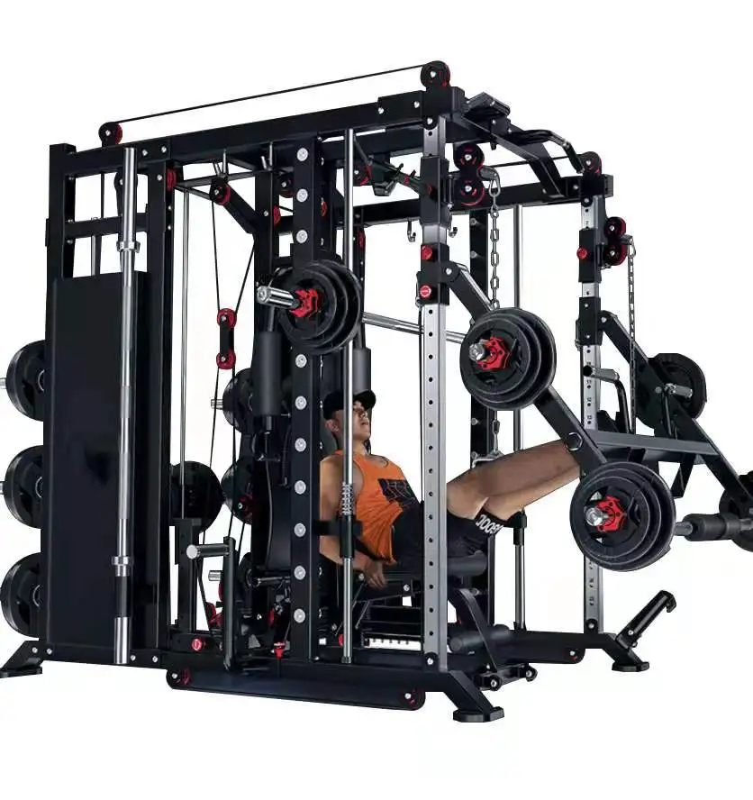 

Equipment set combination household multifunctional gantry Smith machine fitness equipment, Optional