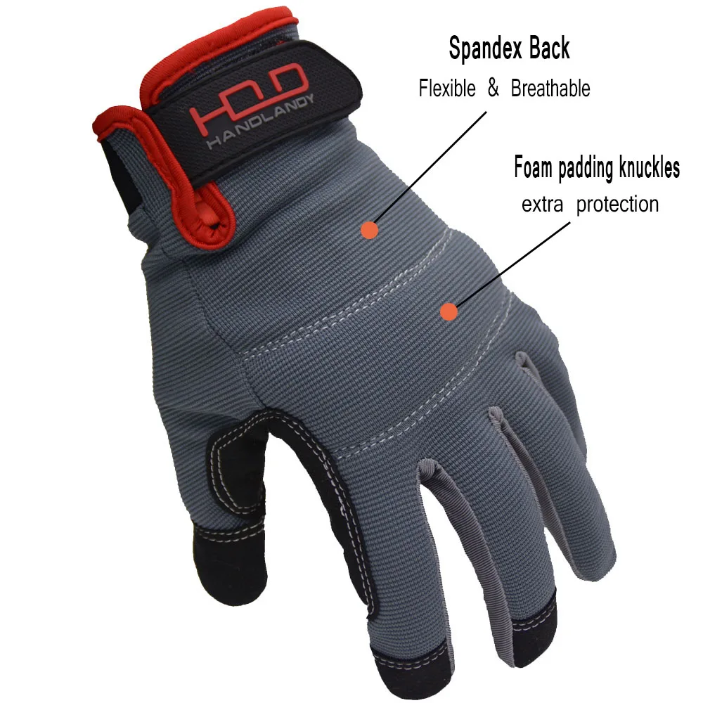Handlandy Mechanic Gloves,Screen Touch Gloves,Vibrationresistant