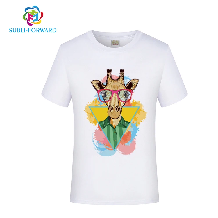 

Factory T-shirt Blanks High Quality Sublimation White 260 grams Polyester Men Women Kids Shirts Print Custom T-shirts