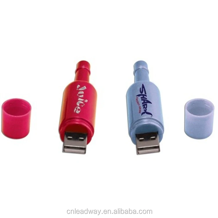 Plastic wine bottle shaped promotional gift Usb 2.0 Flash Drive - ANKUX.COM