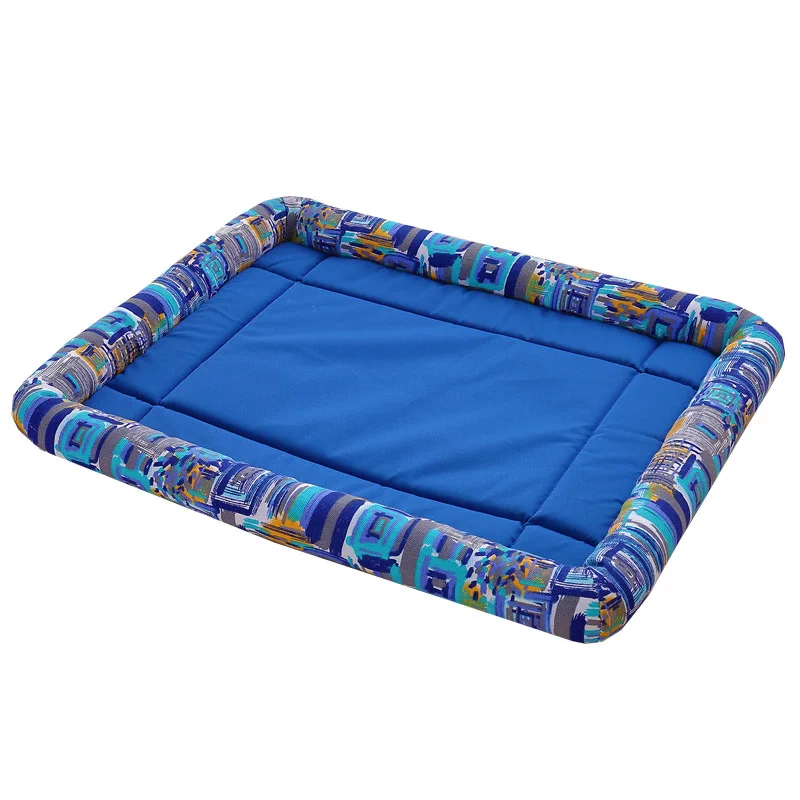 

Factory direct supply four seasons available canvas square cat mat golden retriever large dog mat