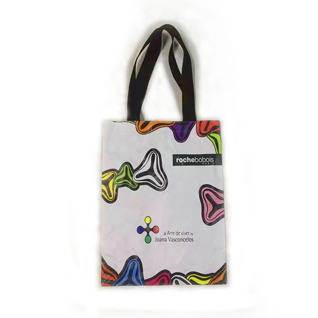 
Eco-Friendly Promotional Unique Customized Printed Waterproof Dupont Paper Tyvek Tote Bag With Handles 