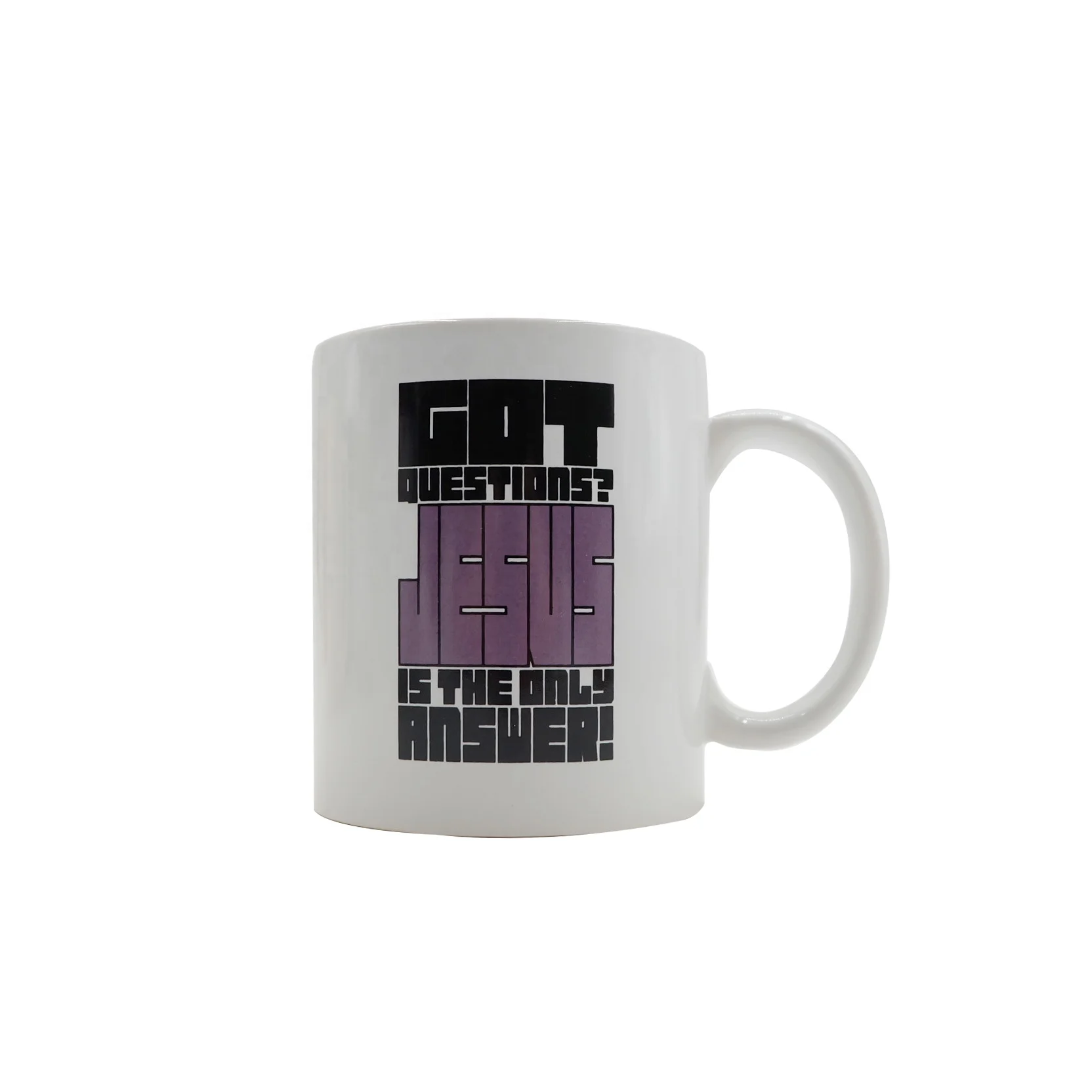 

sublimation custom wholesale printed ceramic mugs with logo, Customized color