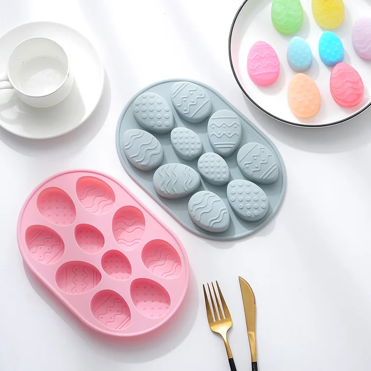 

Hot selling egg shape Halloween Easter silicone cake mold soap making molds