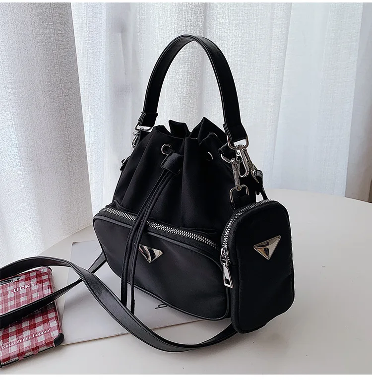 

custom metal plate fashion outdoor hiking women oxford nylon tote bags girls cross body handbag, Orange, pink, blue, black,red, beige,khaki, yellow