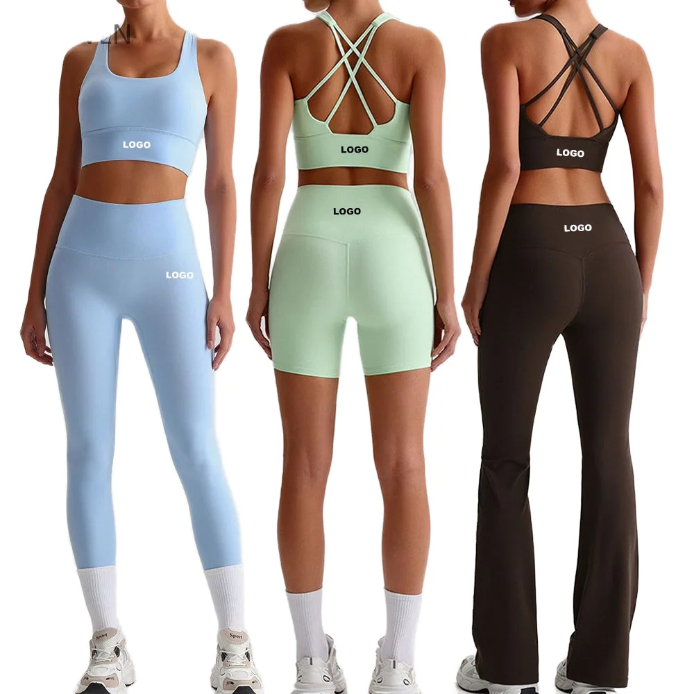 Four Piece Set Breathable Nylon羊绒Yoga Set