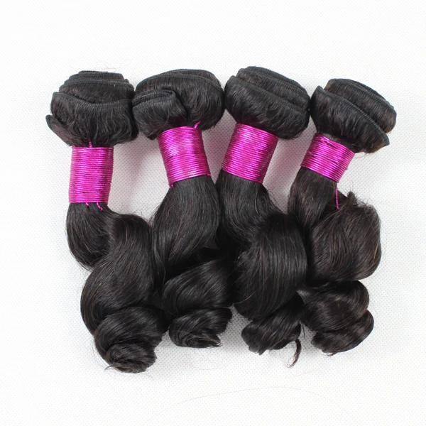 

Hair bundles Indian human hair unprocessed 9A factory price loose wave natural black color hair weft, Natural colors